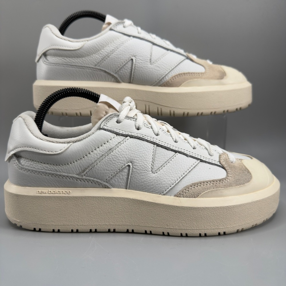 New Balance CT302‎ Mens 8 D Sneaker Rain Cloud Moonbeam White Beige Platform Low